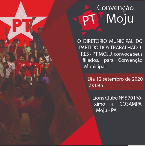 Eleições 2020: PT anuncia data de sua convenção