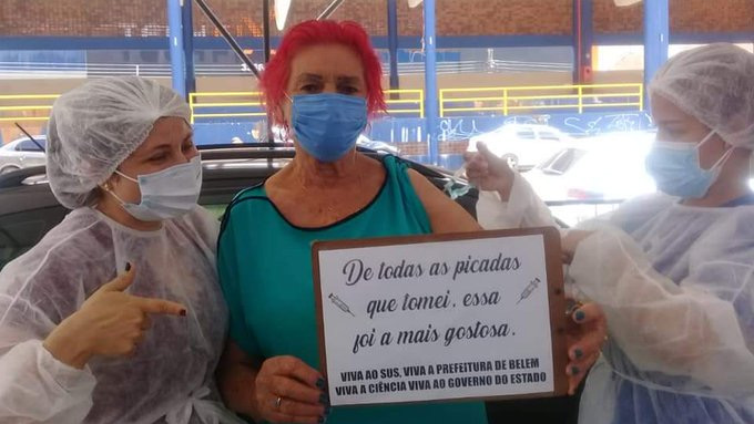 Prostituta mais famosa do Pará viraliza após vacinação