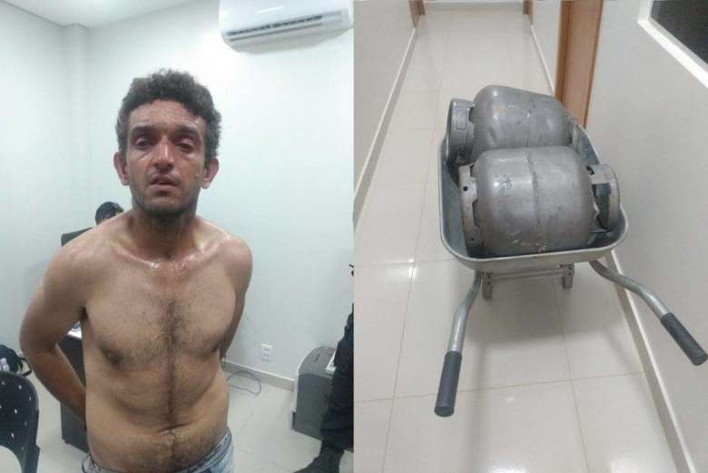 Vídeo: populares predem assaltante após roubar botijões de gás no PA