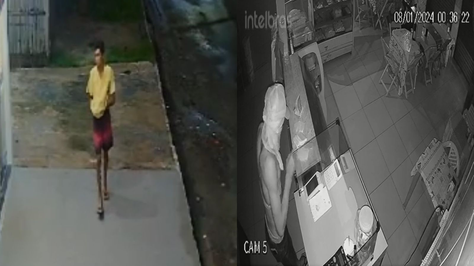 Vídeo: Ladrão de ‘sutiã’ arromba e furta padaria em Moju
