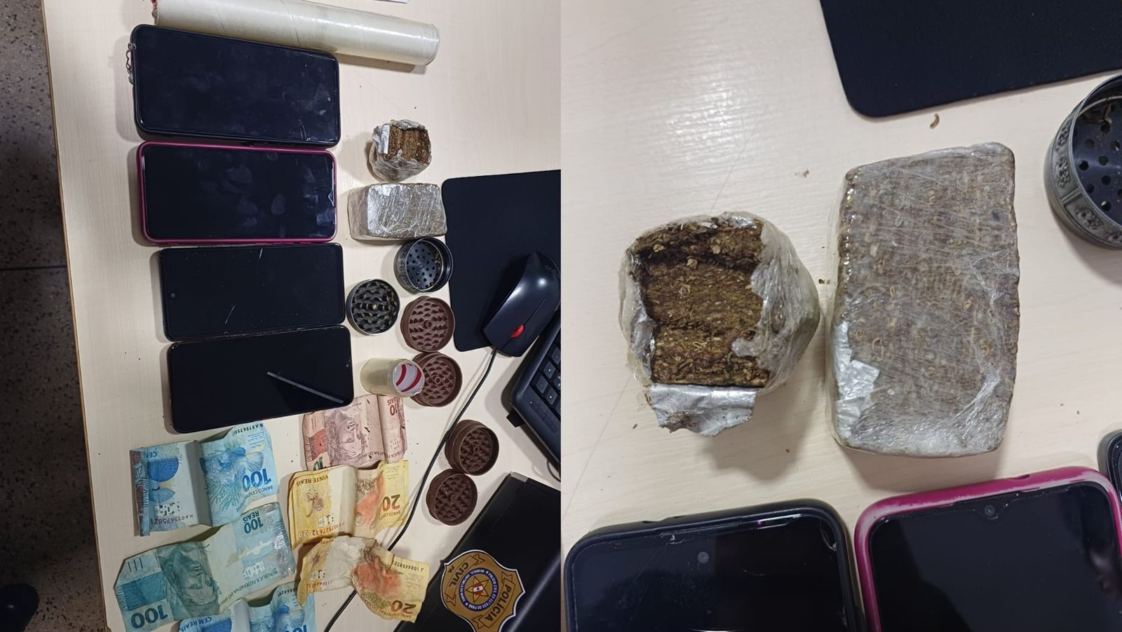 Polícia Militar prende três suspeitos de tráfico de drogas em Moju