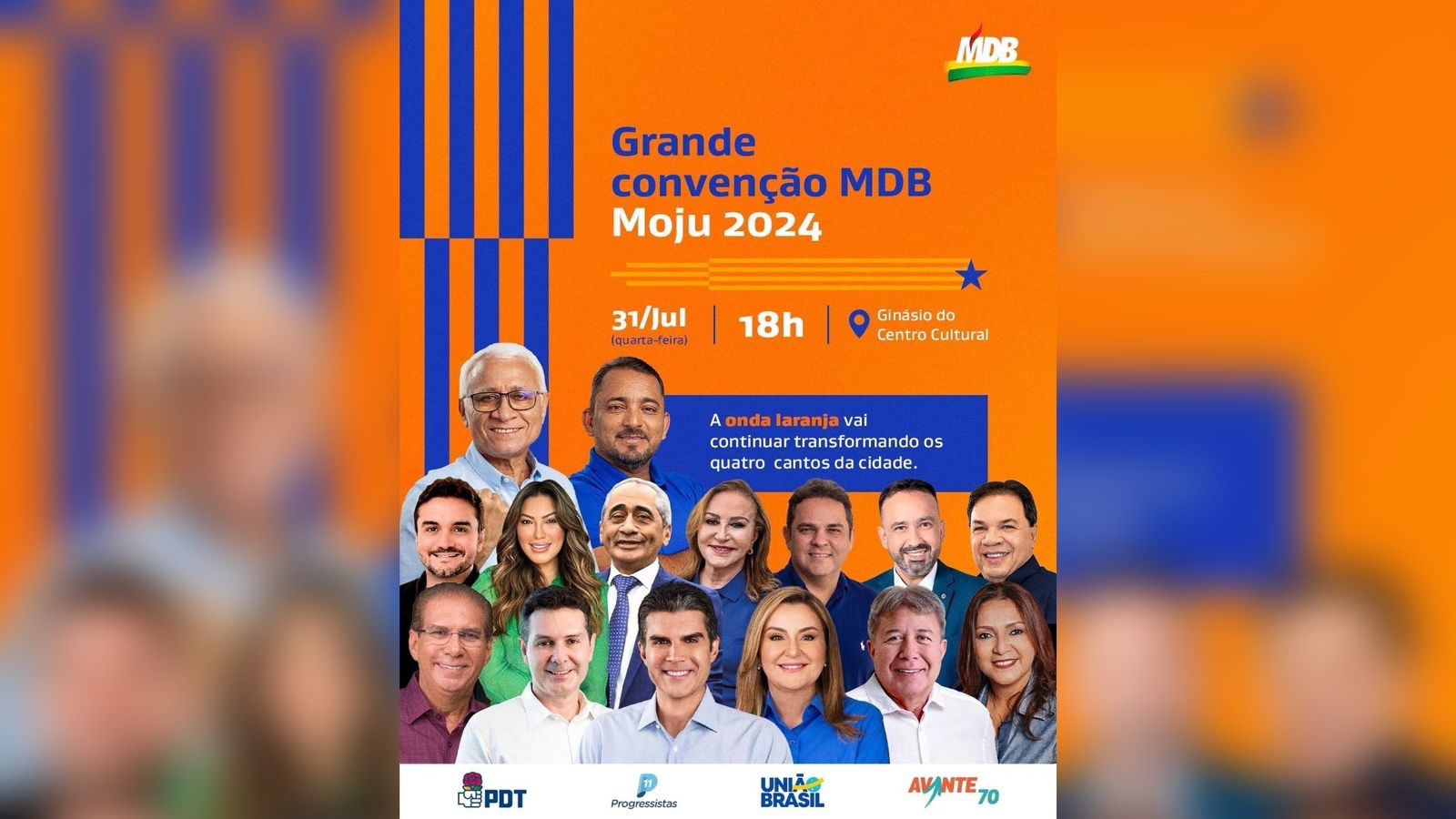 MDB realiza Convenção Partidária em Moju no dia 31 de julho