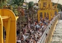 Participantes lotam a Estação das Docas após incêndio na COP30, em Belém