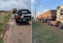 Caminhão roubado é encontrado em Moju; PC investiga o caso