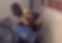 Homem é flagrado defecando em frente à residência