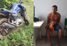 Polícia Militar prende suspeito e apreende motocicleta usada em série de assaltos em Moju