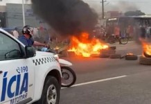 Protesto fecha os dois sentidos da BR-316 e provoca caos no trânsito em Ananindeua