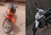 Duas motocicletas são levadas em ocorrências de roubo e furto em dias diferentes, em Moju