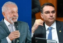 Flávio Bolsonaro cresce 3 pontos e empata com Lula em simulação de 2º turno