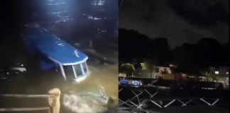 Moradores de Santarém, no Pará, acumulam prejuízos com a forte chuva desta quinta