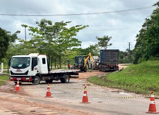 Equipes da concessionária fazem manutenção de trechos que causaram acidentes em Moju