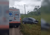 Buraco deixado na PA-252 causa um grave acidente em Moju