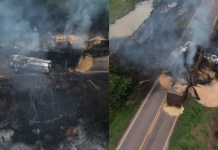 Vídeo mostra explosão de caminhão-tanque no Pará, uma pessoa morreu