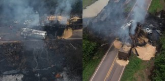 Vídeo mostra explosão de caminhão-tanque no Pará, uma pessoa morreu