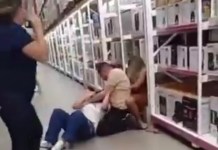 Discussão entre duas mulheres termina em agressão física dentro de mercado