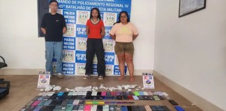 Suspeitos de furtos em Marabá são presos com 87 celulares durante abordagem em Tailândia