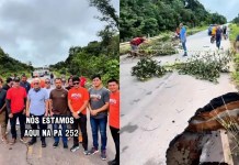Prefeito anuncia interdição da ponte do Ipitinga na PA-252 após danos causados pela chuva