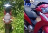 Polícia Militar recupera moto furtada em área de mata em Moju