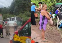 Ônibus tomba na PA-252 entre Moju e Abaetetuba