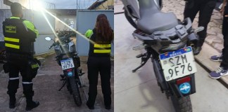 Motocicleta com registro de furto é apreendida durante ronda em Moju
