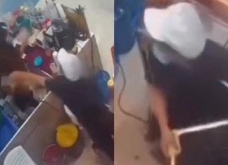 Discussão banal no trabalho termina em ataque com líquido quente e deixa mulher em estado grave