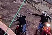 Assaltante armado é flagrado por câmeras de segurança no bairro do Jurunas, em Belém
