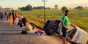 Ônibus tomba e deixa um morto e vários feridos na BR-230, próximo a São Domingos do Araguaia