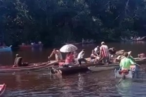 Corpo de criança desaparecida após colisão entre rabetas é encontrado em Portel, no Marajó